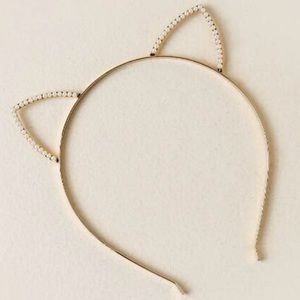 NEw rose Gold pearl cat headband